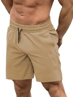 NWT-SWIM TRUNK WITH COMPRESSION LINER 2 IN 1 SWIMWEAR/QUICK DRY BOARD SHORTS